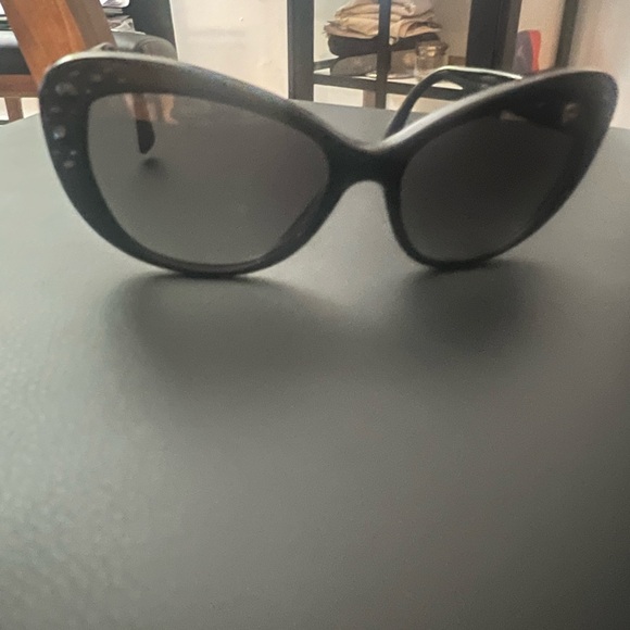 Versace Women's Gray Oversized Crystal-Accented Sunglasses - Picture 3 of 9